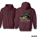Local Boy Outfitters Duck Hunting Hoodie - Classic Retriever and Duck Graphic for Outdoor Enthusiasts, Unisex Hoodie for...