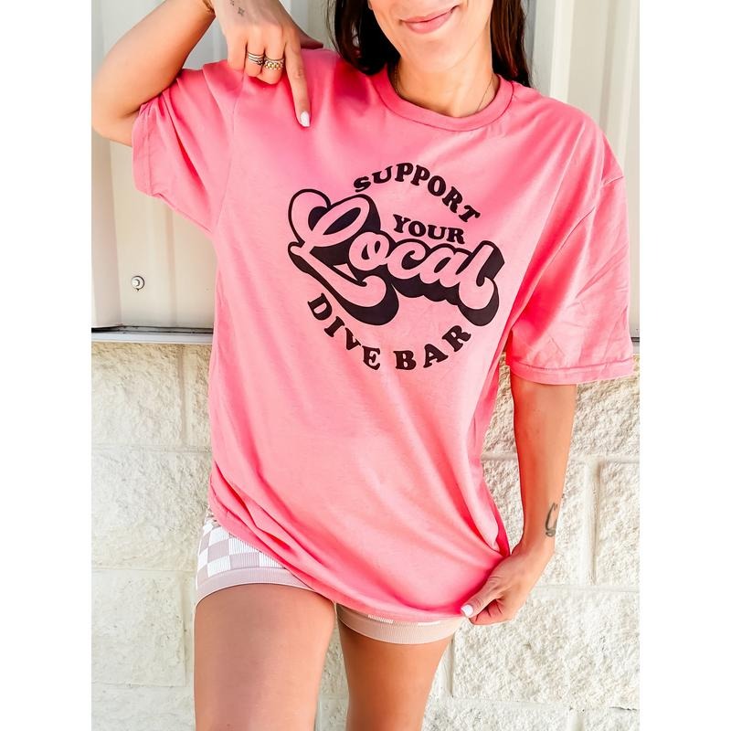 Local Dive Bar Graphic Tee Hoodie, Sweatshirt | PureTeeCo.com