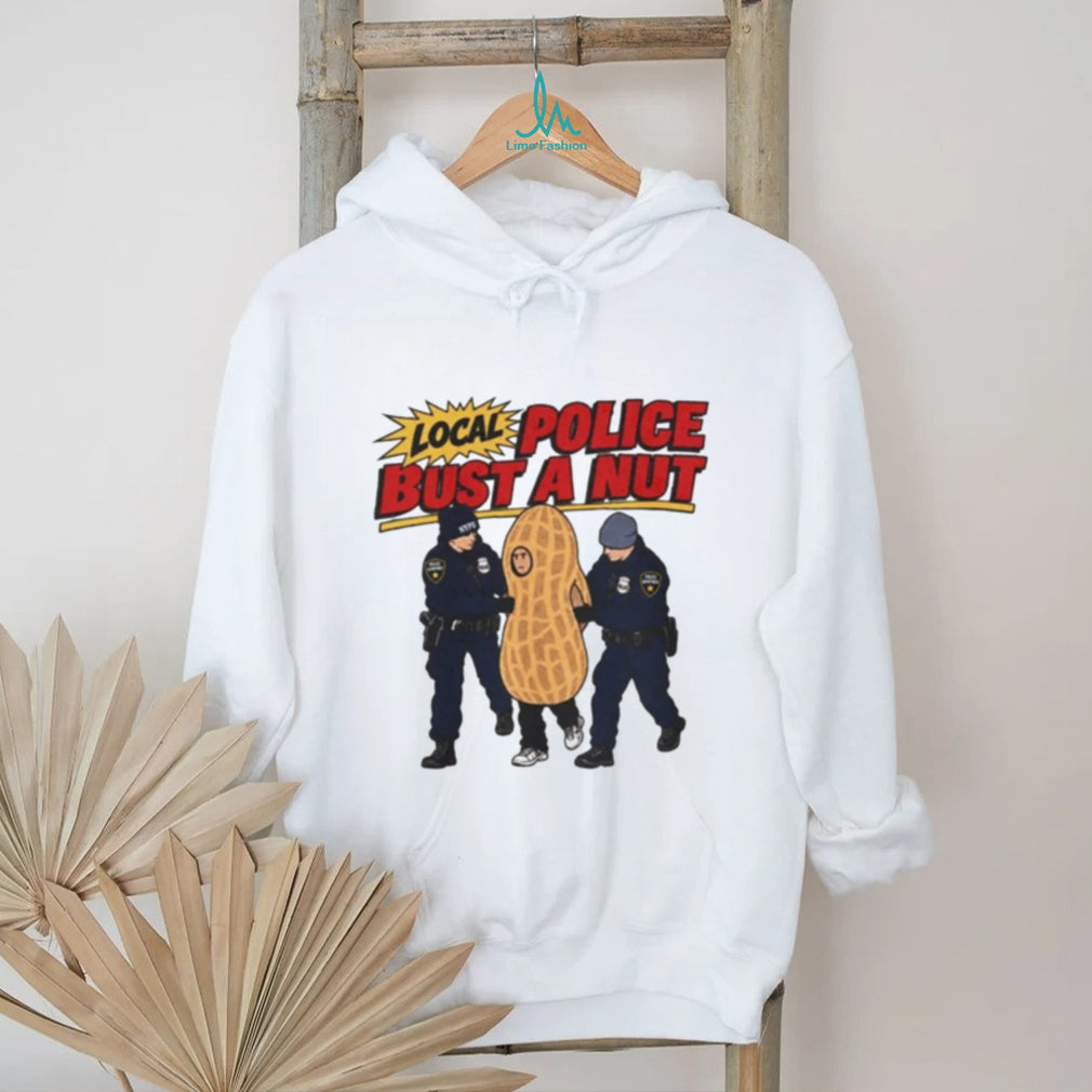 Local Police Bust a Nut NYPD Peanut Costume shirt