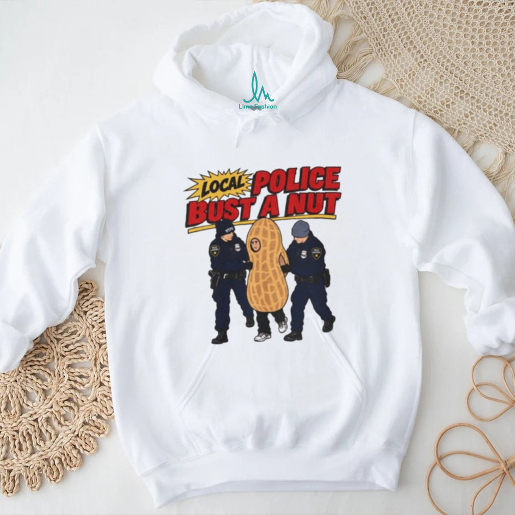 Local Police Bust a Nut NYPD Peanut Costume shirt