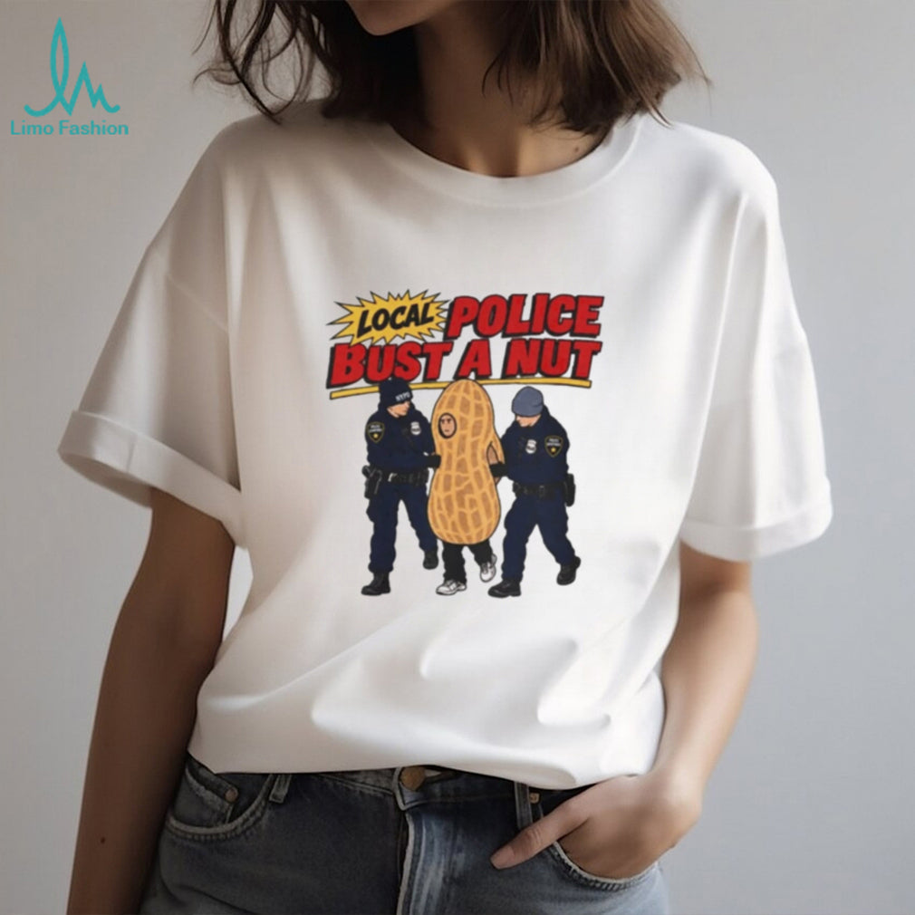 Local Police Bust a Nut NYPD Peanut Costume shirt