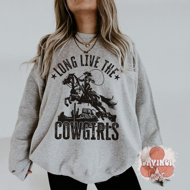 Long Live Cowgirls, Country Western , Western sweatshirt T-Shirts, Hoodie | PureTeeCo.com