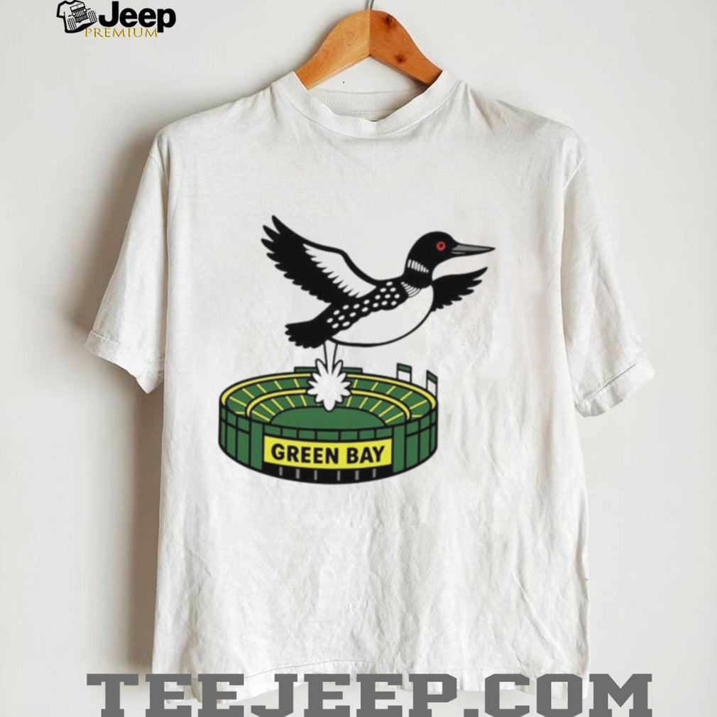 Loon Pooping on Green Bay Minnesota stadium shirt