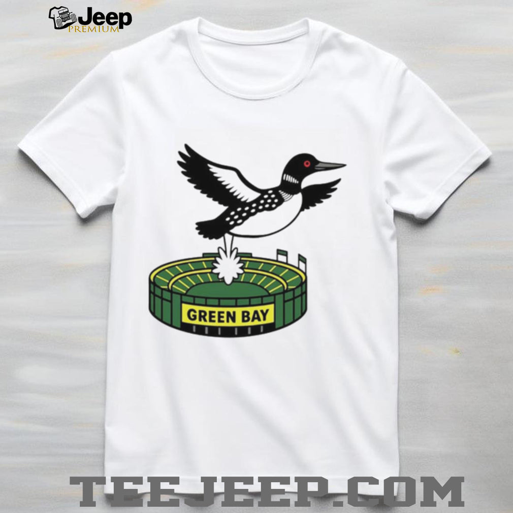 Loon Pooping on Green Bay Minnesota stadium shirt