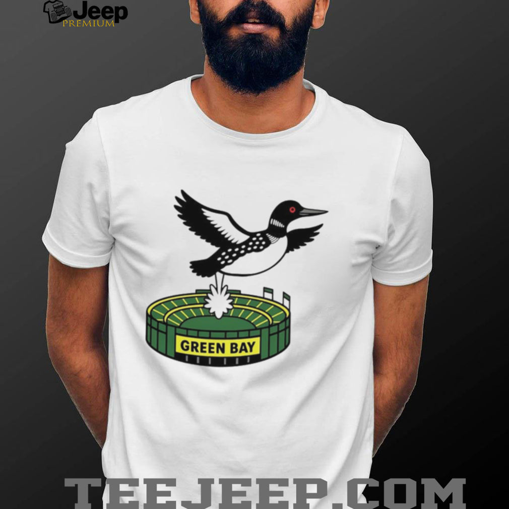 Loon Pooping on Green Bay Minnesota stadium shirt