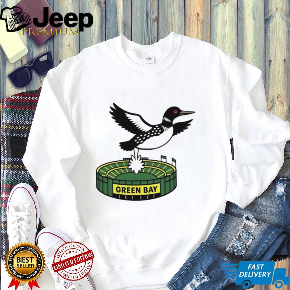 Loon Pooping on Green Bay Minnesota stadium shirt