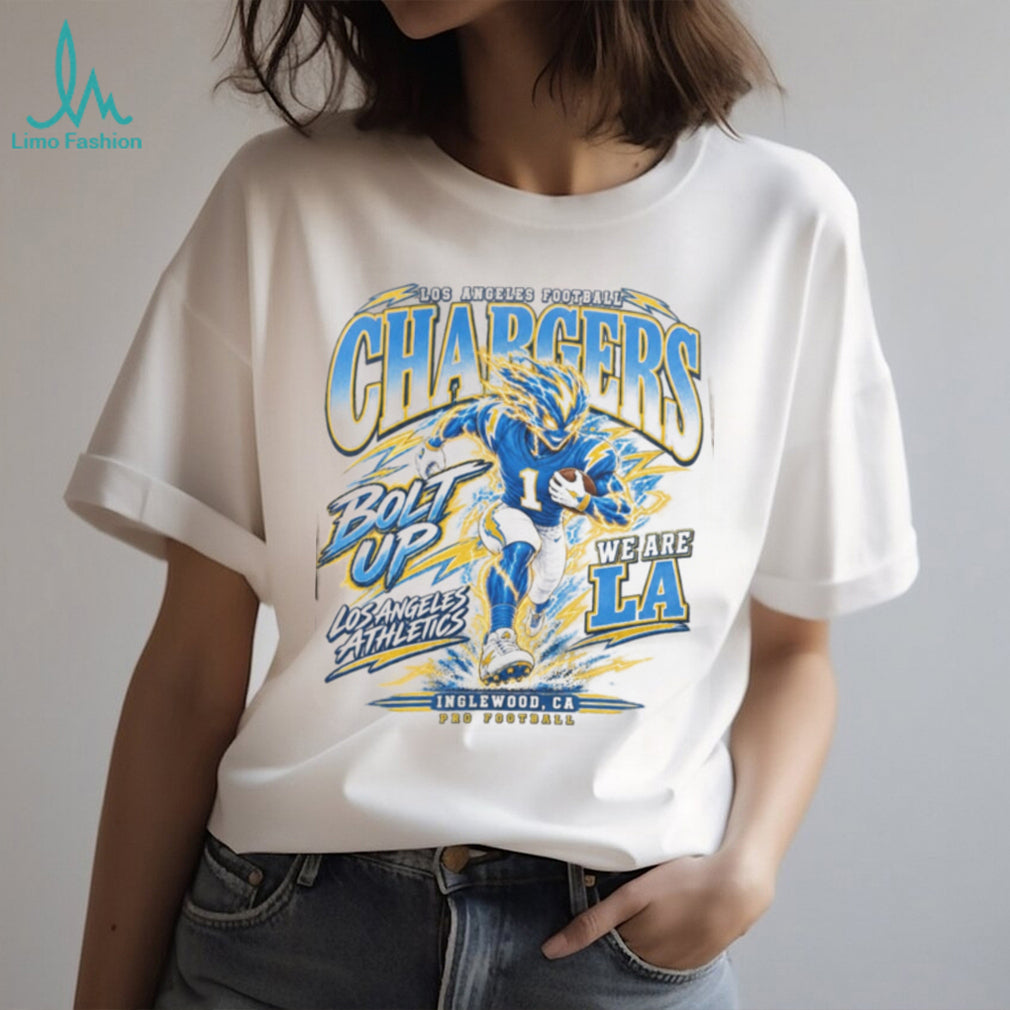 Los Angeles Chargers Mascot Bolt Up Football Shirt