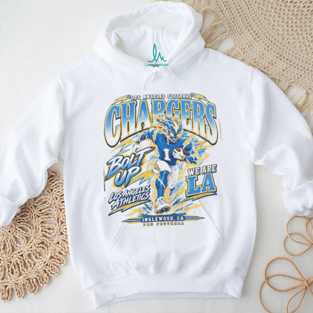 Los Angeles Chargers Mascot Bolt Up Football Shirt