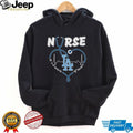 Los Angeles Dodgers Nurse Heart Stethoscope Baseball T Shirt
