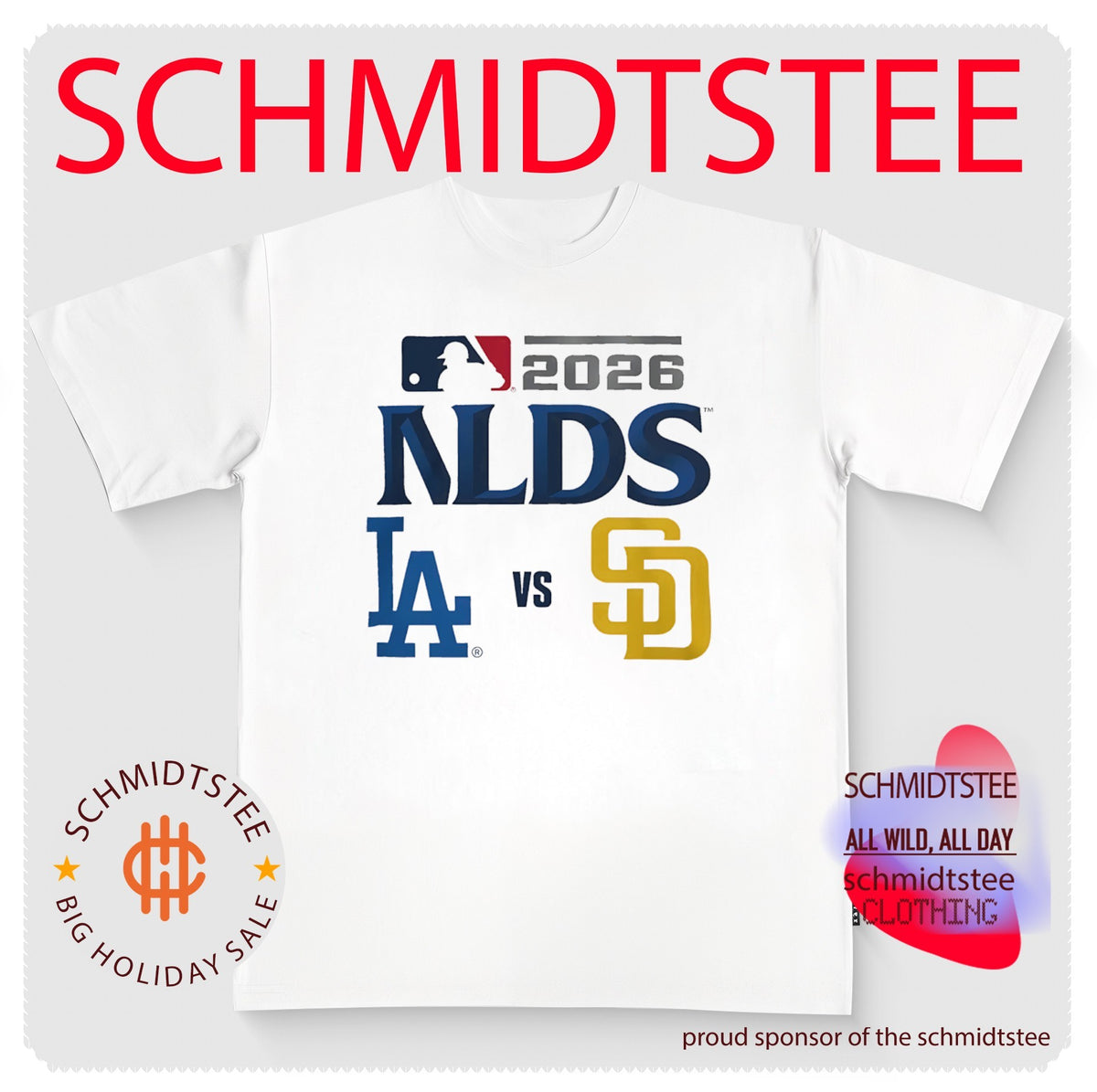 Los Angeles Dodgers vs. San Diego Padres 2026 National League Division Series shirt