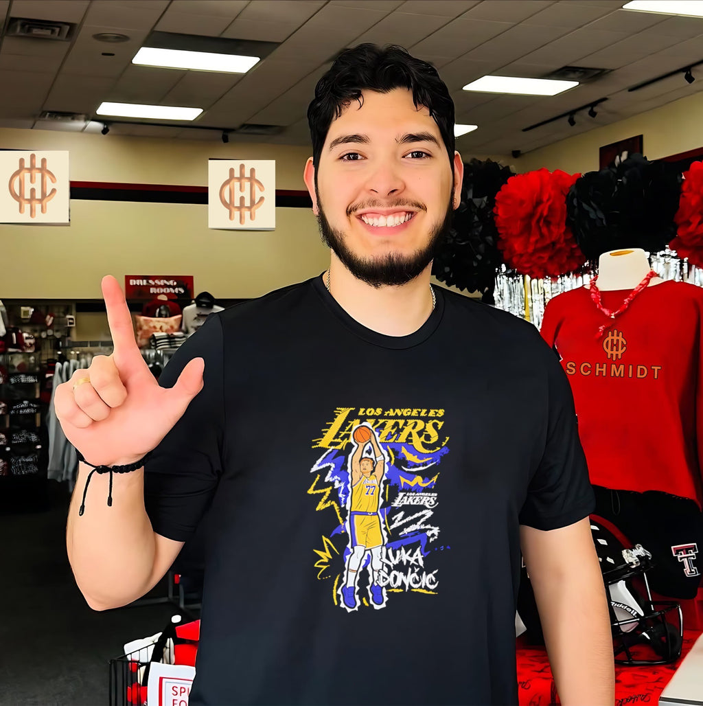 Los Angeles Lakers Luka Doncic Chalked Up graphic shirt