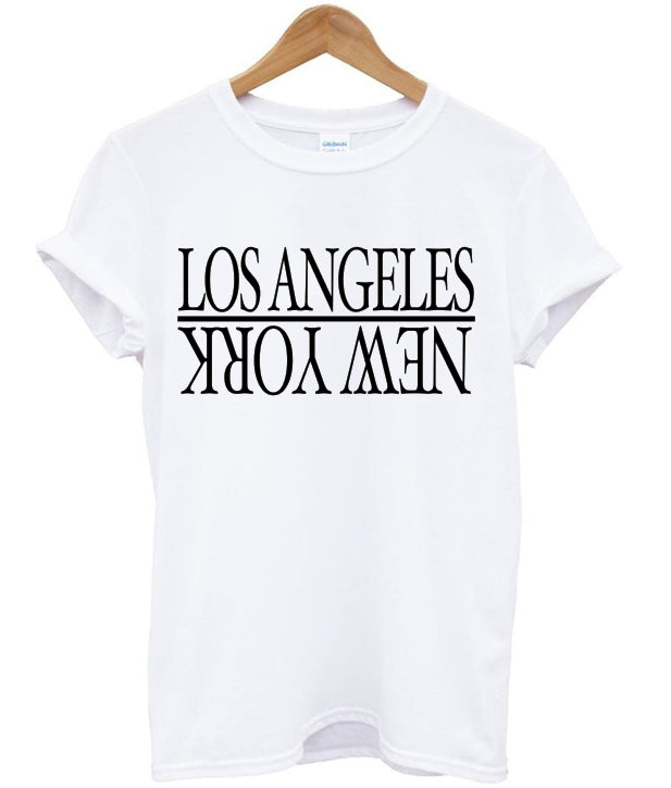 Los Angeles New York T-shirt Hoodie, Sweatshirt | PureTeeCo.com