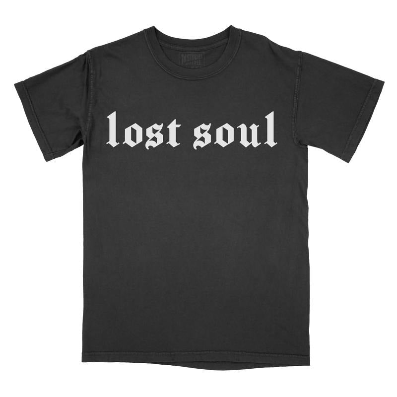 Lost Soul - Comfort Colors Tee PRINTED FONT Hoodie, Sweatshirt | PureTeeCo.com