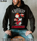 Louisville Cardinals X Peanuts Characters Never Underestimate A Woman Who Understands Football And Loves Cardinals Tee (1)