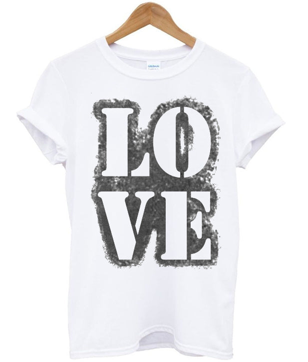 Love Stencil Grunge Vintage T-shirt Hoodie, Sweatshirt | PureTeeCo.com