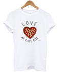 Love at First Bite Pizza Heart T-Shirt Hoodie, Sweatshirt | PureTeeCo.com