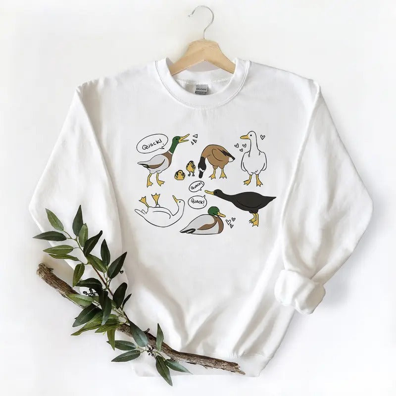 Lovely Mallard Ducks Unisex T-shirt Sweatshirt Hoodie, for Wild Duck Hunting Season | PureTeeCo.com