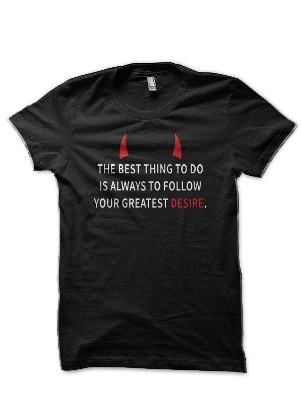 Follow your Desire Lucifer Black T-Shirt Hoodie, Sweatshirt | PureTeeCo.com