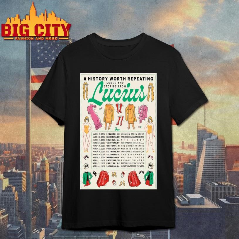 Lucius March &amp; April Tour 2026 Poster Shirt