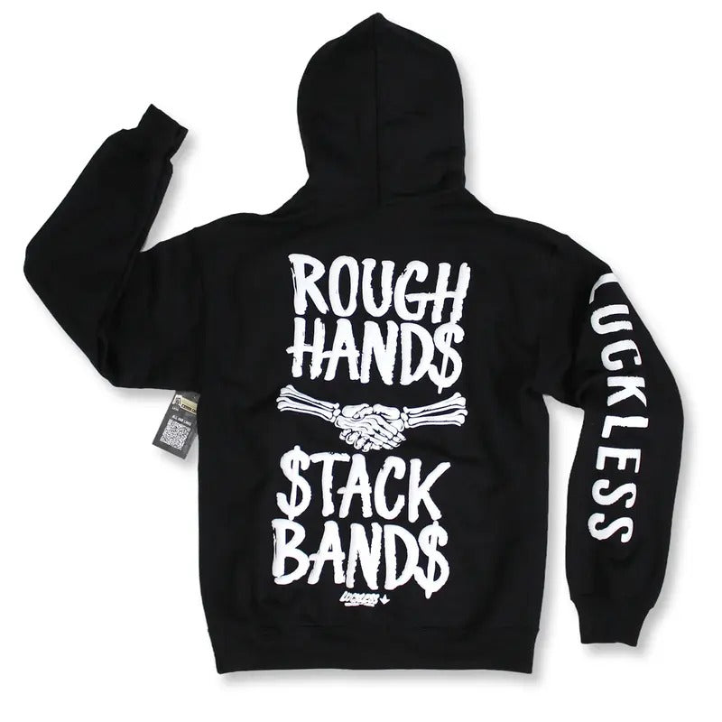 Luckless Outfitters ROUGH HANDS STACK BANDS Hoodie T-Shirts, Sweatshirt | PureTeeCo.com