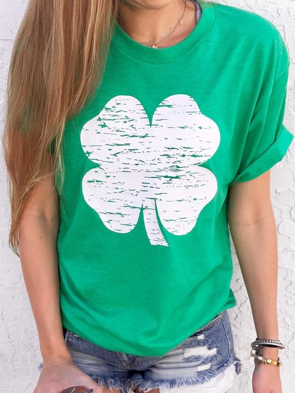 Lucky Clover Tee Hoodie, Sweatshirt | PureTeeCo.com