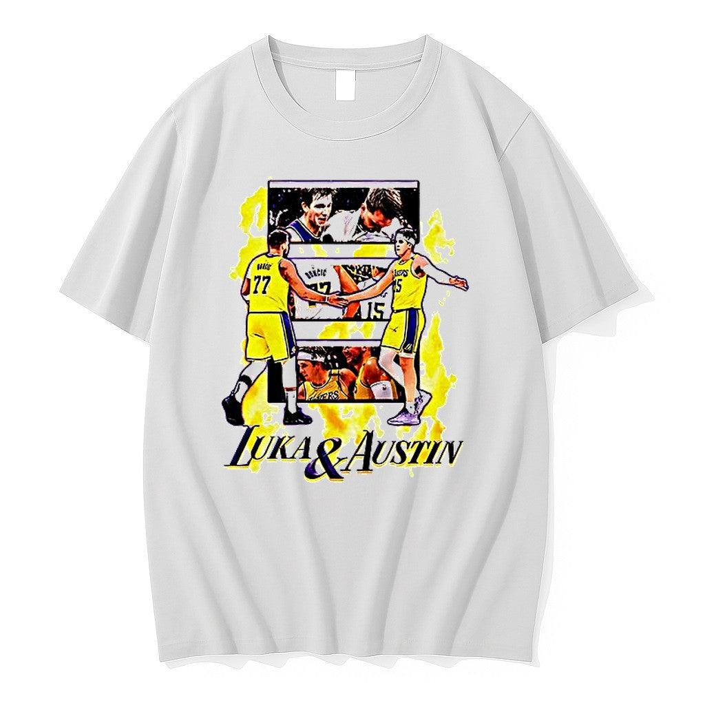 Luka Doncic And Austin Reaves Los Angeles Lakers Graphic Tshirts Sweater