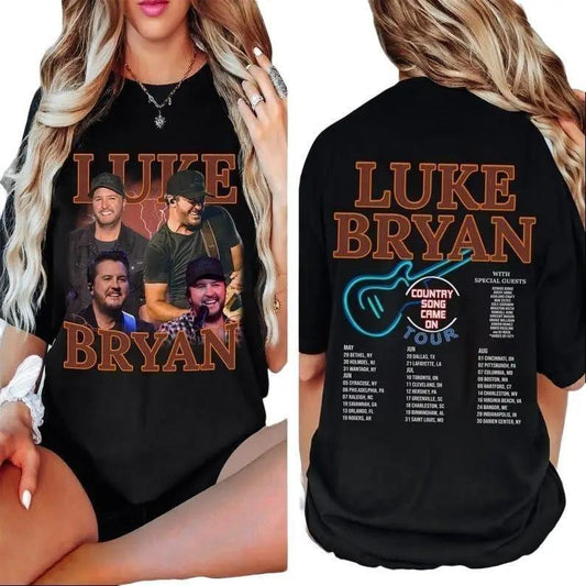Lukee Bryann Graphic T-Shirt, Retro 90s Tour 2025 Graphic Tee, Hot Hit Statement for Fans