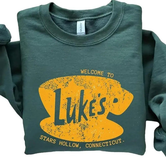 Lukes Diner Sweatshirt, Gilmore Girls Sweatshirt, Stars Hollow Sweatshirt,  Lorelai, Gilmore Girls Shirt, Fall Vibes Sweater, Trending, Sweatshirt hot trend 2025, Sweatshirt best selling, Sweatshirt hot tiktok