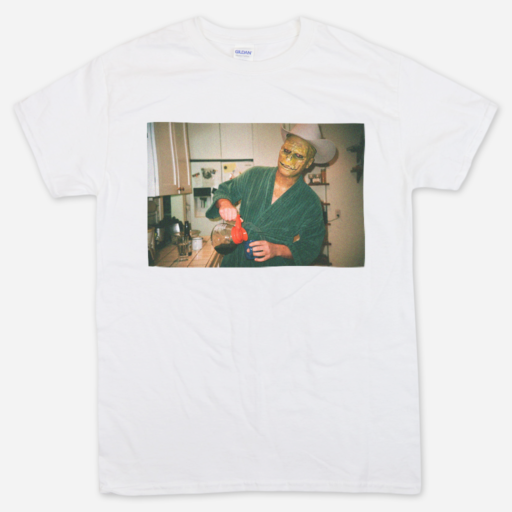 Lizard Man Coffee White T-Shirt Hoodie, Sweatshirt | PureTeeCo.com (Image 1)