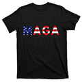 MAGA American Flag Donald Trump 2024 T-Shirt Cotton Menswear Hoodie, Sweatshirt | PureTeeCo.com