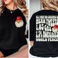 MAGA Santa sweater, Trump Christmas sweatshirt,  republican Christmas tee, Funny Political Santa Claus Crewneck Sweater...