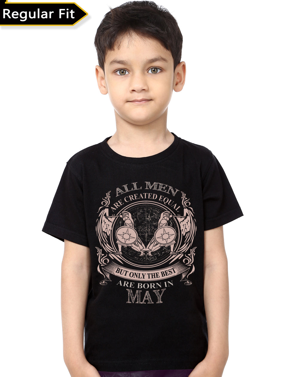 All Men Are Created Equally But Only The Best Are Born In May Kids Black T-Shirt Hoodie, Sweatshirt | PureTeeCo.com