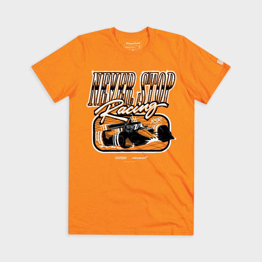 Arrow McLaren "Never Stop Racing" Tee Hoodie, Sweatshirt | PureTeeCo.com