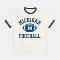 Michigan Football 1970s Vintage Ringer Tee Hoodie, Sweatshirt | PureTeeCo.com