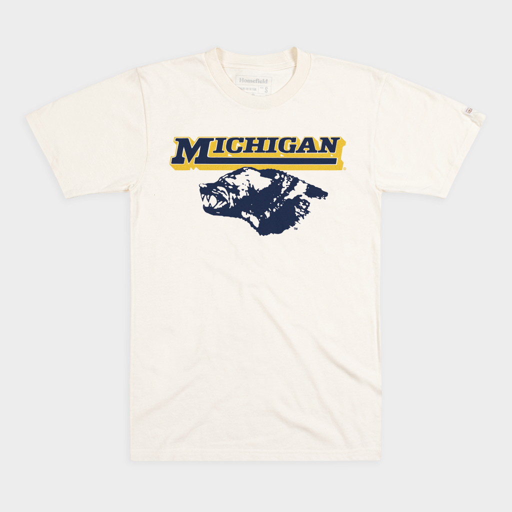 Michigan Football 1980s Helmet Sticker Tee Hoodie, Sweatshirt | PureTeeCo.com