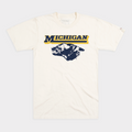 Michigan Football 1980s Helmet Sticker Tee Hoodie, Sweatshirt | PureTeeCo.com