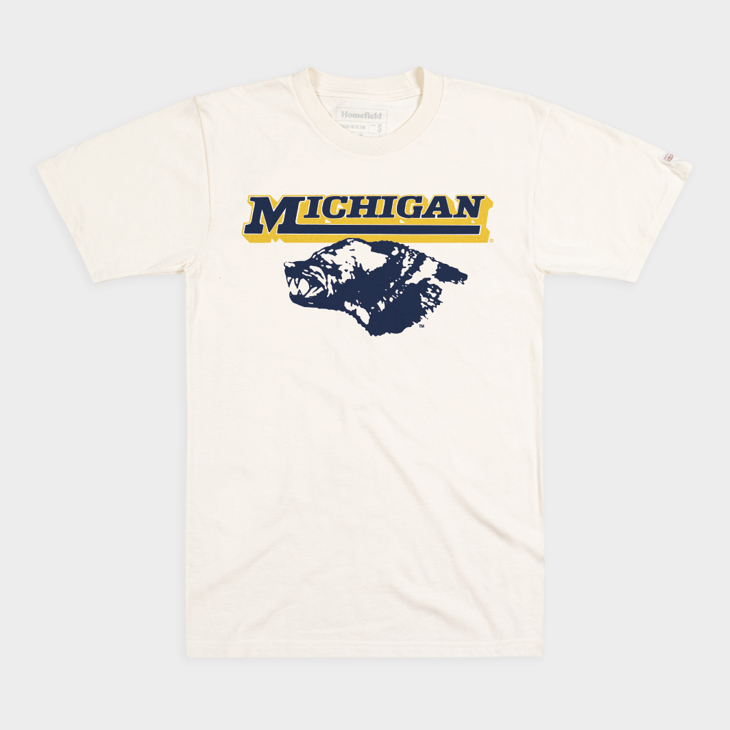 Michigan Football 1980s Helmet Sticker Tee Hoodie, Sweatshirt | PureTeeCo.com