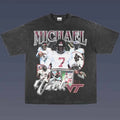 MICHAEL VICK 1.4 VINTAGE TEE | AMERICAN FOOTBALL | GIFT FOR FAN Hoodie, Sweatshirt | PureTeeCo.com