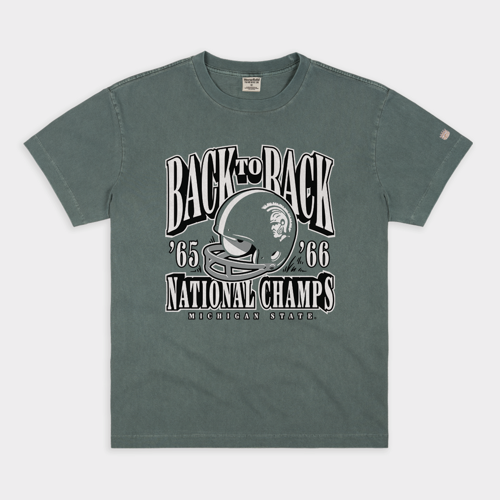 MSU Football National Champs Vintage Heavyweight Tee Hoodie, Sweatshirt | PureTeeCo.com (Image 1)