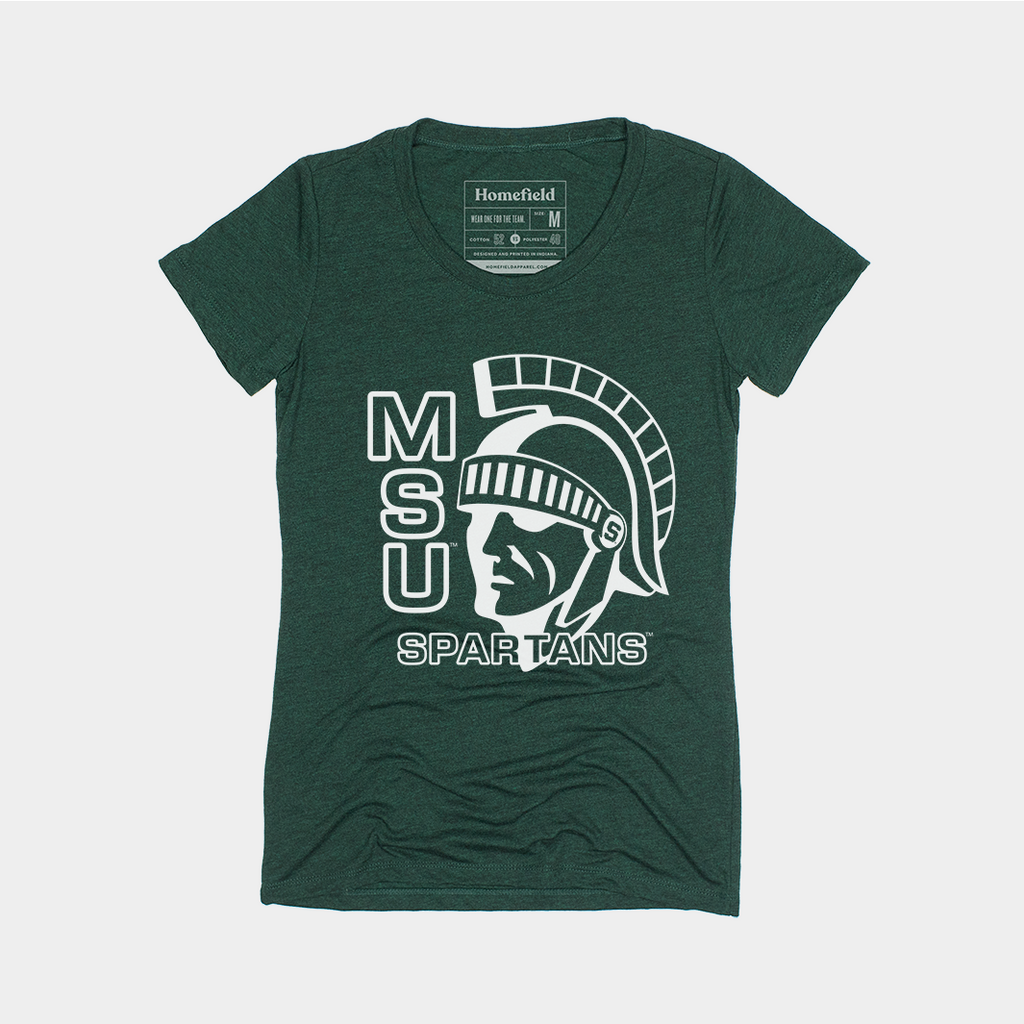 MSU Spartans Women's Tee Hoodie, Sweatshirt | PureTeeCo.com (Image 1)