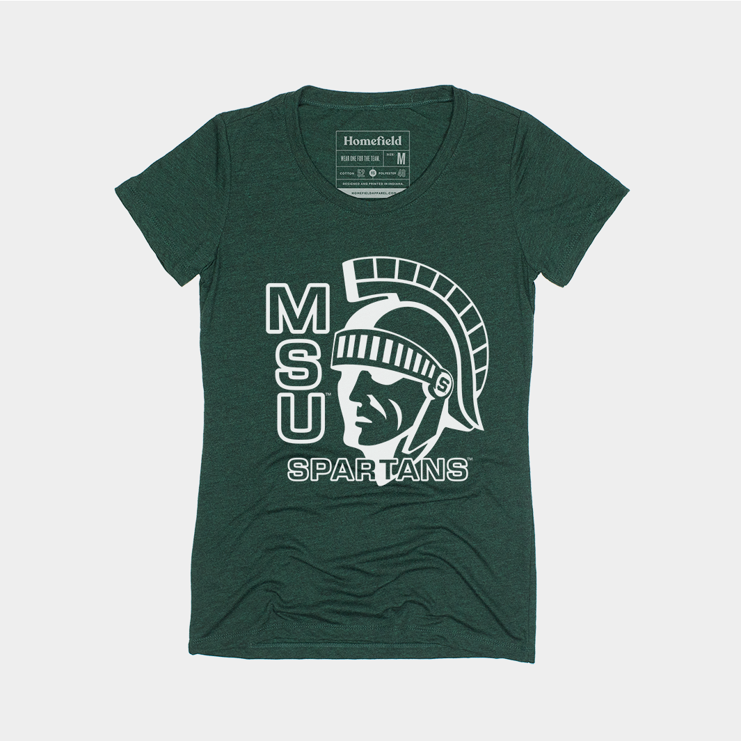 MSU Spartans Women's Tee Hoodie, Sweatshirt | PureTeeCo.com (Image 1)