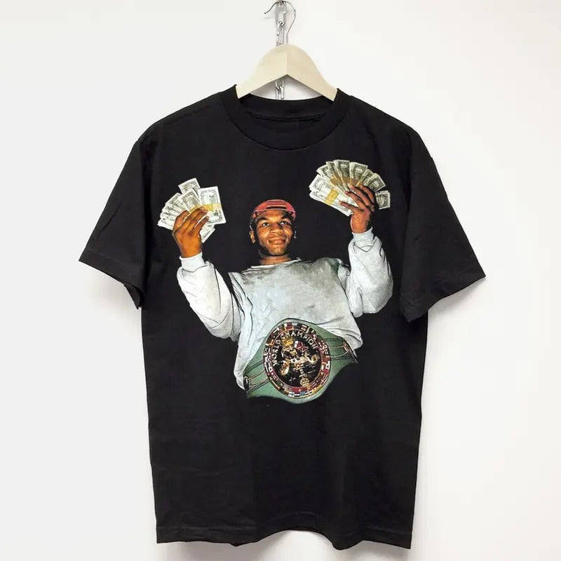 MIKE TYSON T-SHIRT vintage rap tee shirt Hoodie, Sweatshirt | PureTeeCo.com