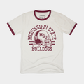 MSU Bulldogs Football Ringer Tee Hoodie, Sweatshirt | PureTeeCo.com (Image 1)