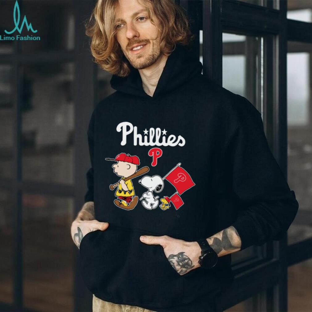 MLB Shop Philadelphia Phillies Peanuts Flag T Shirt