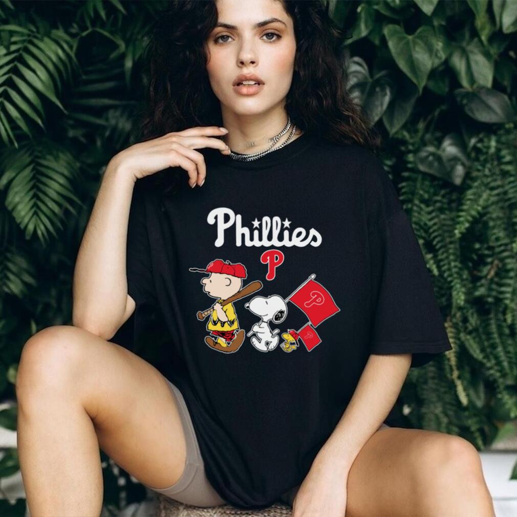 MLB Shop Philadelphia Phillies Peanuts Flag T Shirt