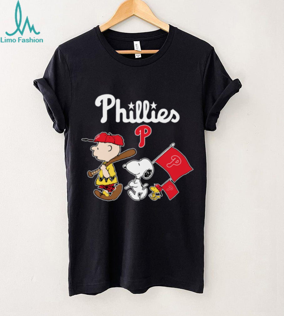 MLB Shop Philadelphia Phillies Peanuts Flag T Shirt
