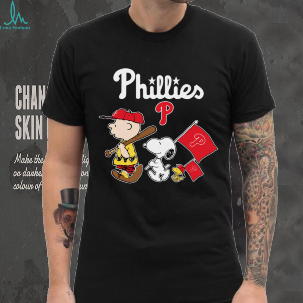 MLB Shop Philadelphia Phillies Peanuts Flag T Shirt