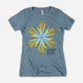 Six Hands Heather Indigo T-Shirt Hoodie, Sweatshirt | PureTeeCo.com (Image 1)