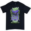 Skull Growth Black T-Shirt Hoodie, Sweatshirt | PureTeeCo.com (Image 1)