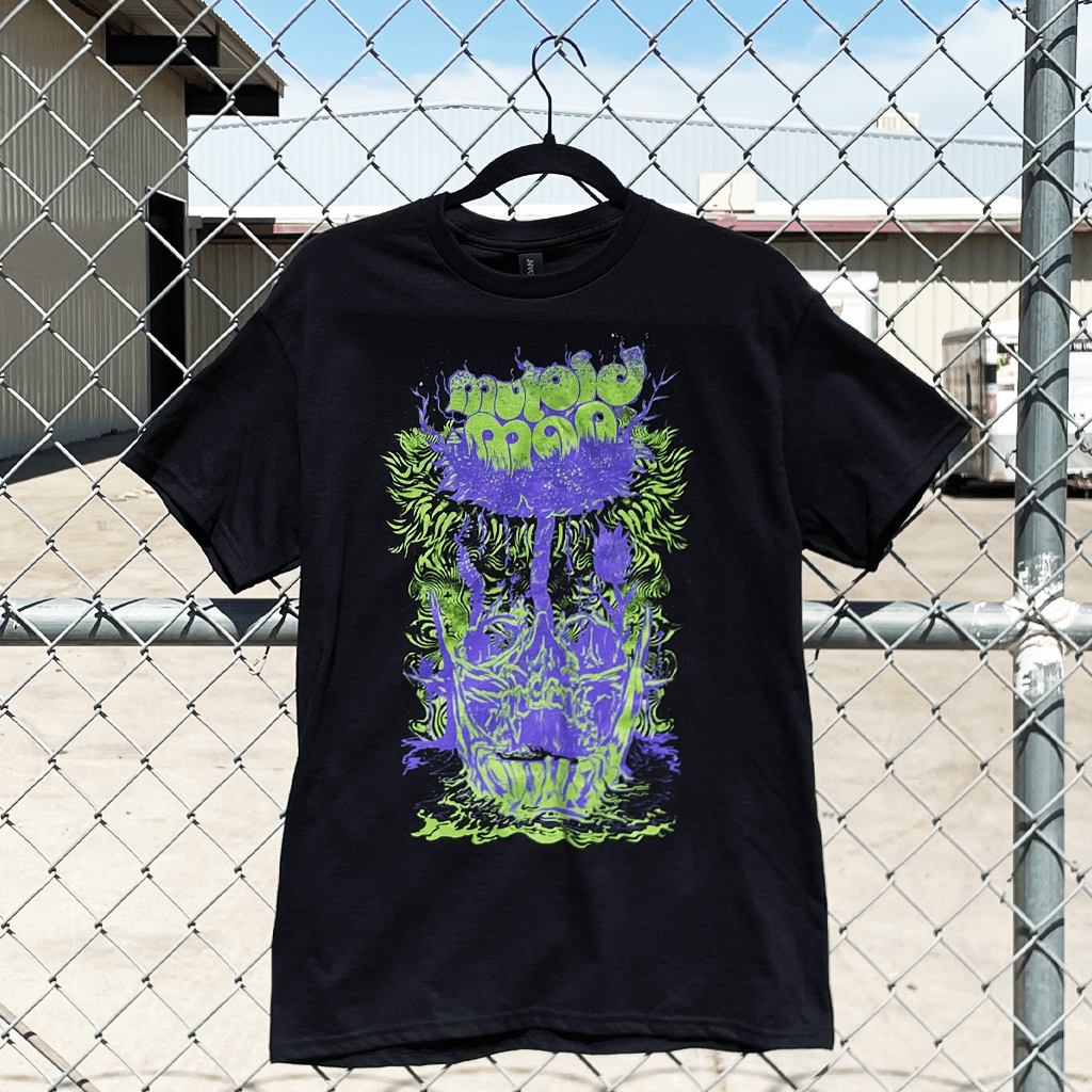 Skull Growth Black T-Shirt Hoodie, Sweatshirt | PureTeeCo.com (Image 3)